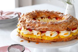 Paris Brest with Passionfruit Curd